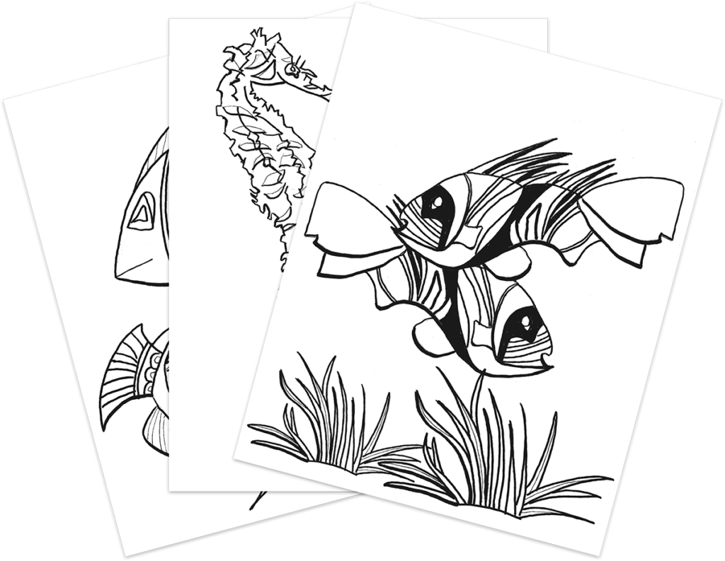 Home | Fish Out of Water Coloring Book